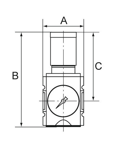 Regulator ciśnienia precyzyjny G 1/4'' reg 0,05-8 bar, RP14V-8