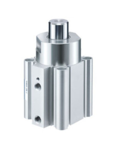 Siłownik zatrzymujący, tłok fi 32 mm skok 20 mm gwint Rc dwustronny z magnesem SMC RSDQA32-20DZ