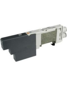 Zawór elektromagnetyczny 5/2 monostabilny suwak elastyczny 24V DC przyłącza wtykowe fi 6 SMC SQ1131N-51-C6-Q