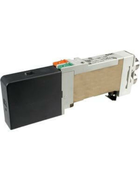 Zawór elektromagnetyczny 5/2 bistabilny 24V DC suwak elastyczny przyłącza ø8 SMC SQ2231DN-51-C8-Q