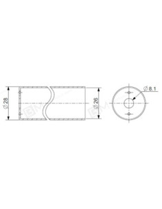 Osłona sprężyny stal malowana 10/21, skok 600mm ST TU10600 2