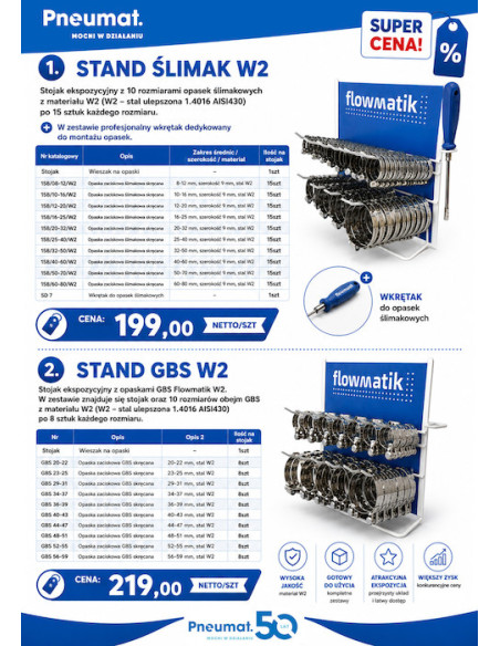 Zestaw opasek GBS W2 STAND GBS W2