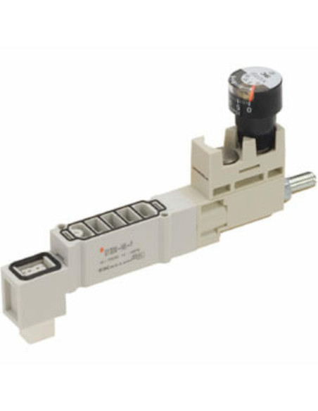 Regulator ciśnienia SY3000 z manometrem MPa dla zaworów 5/2 i 2x3/2 SMC SY30M-06-P