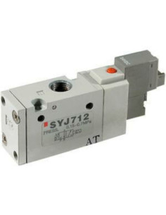 Zawór elektromagnetyczny 3/2 24V DC NC G 1/8 indywidualne odpowietrzanie M8 bez kabla SMC SYJ712-5WAOU-01F-Q
