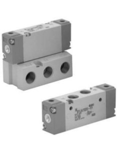 Zawór sterowany pneumatycznie 5/2 bistabilny zawór przewodowy G 1/8 SMC SYJA7220-01F