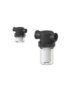 Filtr próżniowy szklankowy 2x G1/2"w 10um, VF-12-10