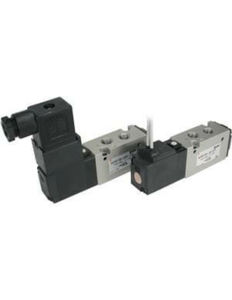 Zawór elektropneumatyczny 5/2 monostabilny 24V DC G DIN bez gniazda indywidualne odpowietrzanie SMC VFS1120-5YO-01F-Q