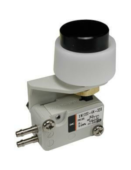 Zawór miniaturowy mechaniczny grzybkowy 3/2 napęd przycisk SMC VM1000-4N-32R