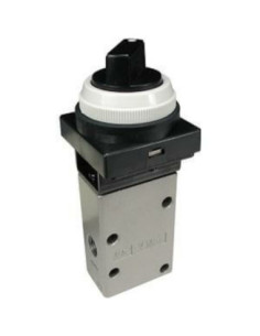 Zawór rozdzielający 3/2 mechaniczny popychacz prosty gwint Rc SMC VM430-01-05