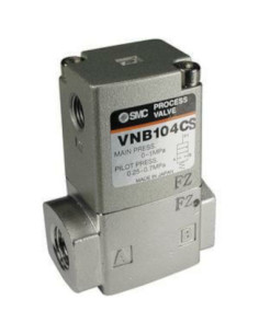 Zawór 2/2 sterowany pneumatycznie fi 7 NC 1 MPa SMC VNB104A-F8A