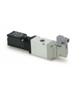 Zawór 3/2 sterowany elektrycznie VP500 gwint G3/8 zasilanie pilota wewn. DIN M12 OMRON SMC VP542-5YZ1-03F/02