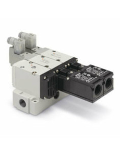 Zawór odpowietrzający podwójny VP500 G 3/8 0.7 MPa DIN M12 OMRON SMC VP544-5DZ1-03F/05
