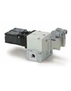 Zawór odpowietrzający 3/2 podwójny R1/2 24V DC M12 DIN wewn. pilot VP700 SMC VP744-5DZ1-04F/02