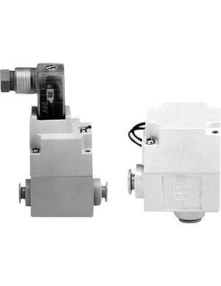 Zawór elektromagnetyczny 2/2 VQ21 wtykowe fi 8 24V DC DIN bez gniazda CE SMC VQ21A1-5YO-C8-Q
