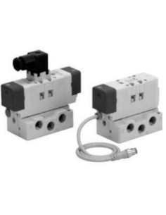 Zawór rozdzielający ISO5599 2-położeniowy 24V DC cewka pojedyncza DIN SMC VQ7-6-FG-S-3Z-Q