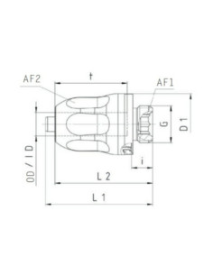 Złącze skręcane proste, wykonanie higieniczne, G 3/8 GZ do węża fi 10 mm, AISI 304, FKM, Eisele VTF3028-060710 2