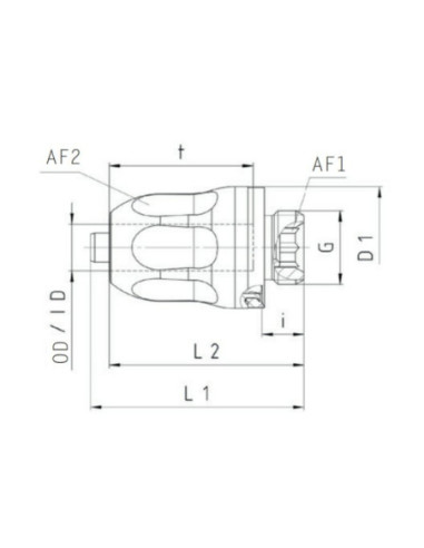 Złącze skręcane proste, wykonanie higieniczne, G 3/8 GZ do węża fi 10 mm, AISI 304, FKM, Eisele VTF3028-060710