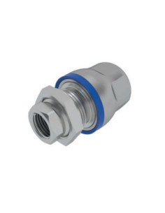 Złącze skręcane grodziowe, wykonanie higieniczne G 1/4 GZ do węża fi 8 mm, AISI 304, FKM, Eisele VTF3080-515508