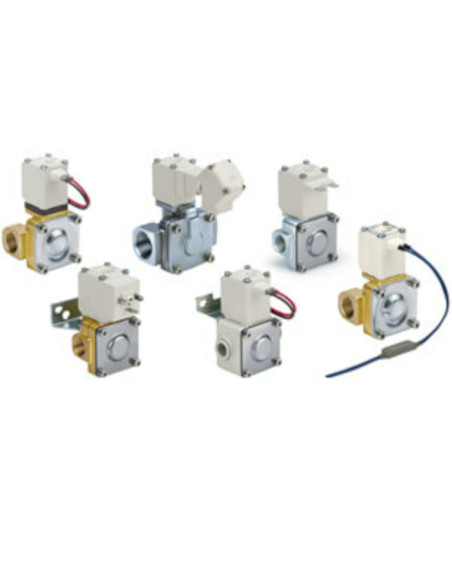 Zawór elektromagnetyczny 2/2 ze wspomaganiem NC do wody mosiądz 1/2 gniazdo fi 10 24V DC SMC VXD232CZ3AAXB