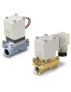 Zawór 2/2 ze wspomaganiem do wody 15A NC korpus stal nierdzewna Rc 1/2 fi 15 NBR 24V DC DIN SMC VXZ242GG