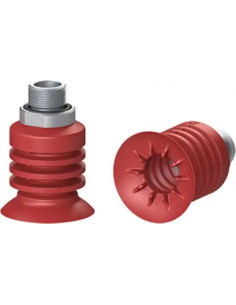 VG.BC50S.40.G12M Przyssawka próżniowa fi 50mm, 4,5 mieszkowa, silikon, 40 Shore, G 1/2 GZ | Pneumatyka | Eshop Dopak | Wszystko 