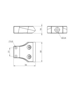 Dysza jednostronna prosta G 1/4, 50 mm, 0,05 mm, stal nierdzewna | Pneumatyka | Eshop Dopak | Wszystko dla Przemysłu 2
