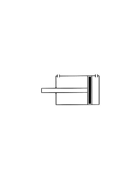 Siłownik pneumatyczny okrągły ISO6432 D40x50 z amortyzacją mechaniczną | Pneumatyka | Eshop Dopak | Wszystko dla Przemysłu