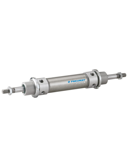 Siłownik pneumatyczny okrągły D40x400 z z dwustronnym tłoczyskiem, amortyzacja mechaniczna | Pneumatyka | Eshop Dopak | Wszystko