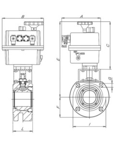 Zawór kulowy kołnierzowy MOON DN100 A105/PTFE z napędem elektrycznym 24-230V AC/DC | Hydraulika | Eshop Dopak | Wszystko dla Prz
