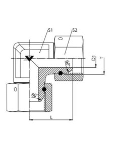 Kolanko hydrauliczne WW G1/2-G1/2 obr. ES | Hydraulika | Eshop Dopak | Wszystko dla Przemysłu 2
