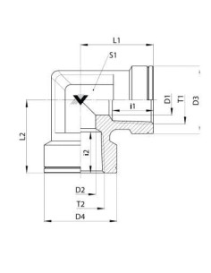 Kolanko hydrauliczne WW NPT-f G1-G1 NPT-f, ES | Hydraulika | Eshop Dopak | Wszystko dla Przemysłu 2