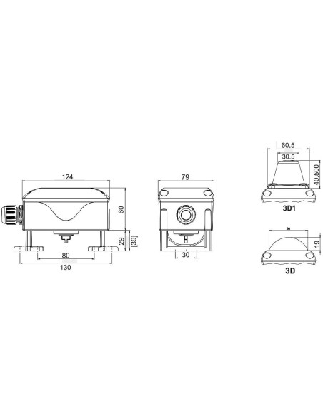 Skrzynka wyłączników krańcowych WAVE z mikrostykami SPDT DX44 (NO/NC) 12-250V AC/DC | Hydraulika | Eshop Dopak | Wszystko dla Pr
