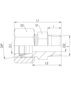 Przyłączka skręcana prosta RZ1/2 pod rurę 12, ES | Hydraulika | Eshop Dopak | Wszystko dla Przemysłu 2