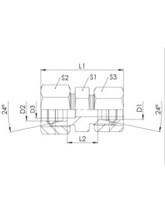 Łącznik skręcany redukcyjny 24°, do rurek 8-6,  ES | Hydraulika | Eshop Dopak | Wszystko dla Przemysłu 2