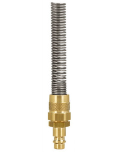 Króciec szybkozłącza Ludecke DN7,2 typ 26, skręcany do węża fi 12x9 mm ze sprężyną, mosiądz | Przewody i Złącza | Eshop Dopak | 