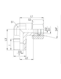 Złączka skręcana kątowa R 3/8z do rury 12, ES, L | Hydraulika | Eshop Dopak | Wszystko dla Przemysłu 2