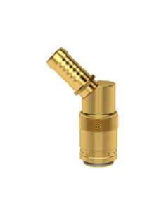 Szybkozłącza kątowe 45 stopni pod wąż 9mm, zam z DME3/8