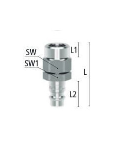 króciec NW 7.2 pod wąż 12x8, stal nierdzewna | Przewody i Złącza | Eshop Dopak | Wszystko dla Przemysłu 2