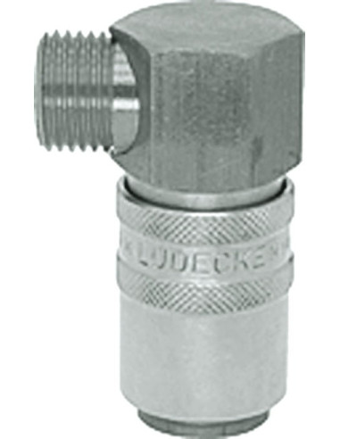 Szybkozłącza kątowe 90 stopni DN9, G3/8 zew, zam z HASCO