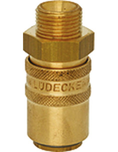 Szybkozłącze do form wtrys. DN6, M14x1.5 zew, z zaworem 2