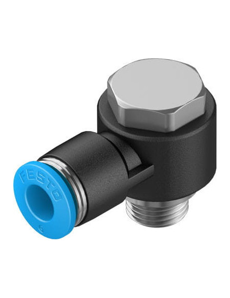 QSLV-G1/8-6-100 Złącze wtykowe-L | Pneumatyka | Eshop Dopak | Wszystko dla Przemysłu