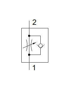 GRLA-3/8-B Zawór dławiąco-zwrotny | Hydraulika | Eshop Dopak | Wszystko dla Przemysłu 2