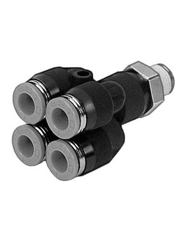 QSQ-1/4-6 Rozdzielacz wielosegmentowy | Pneumatyka | Eshop Dopak | Wszystko dla Przemysłu