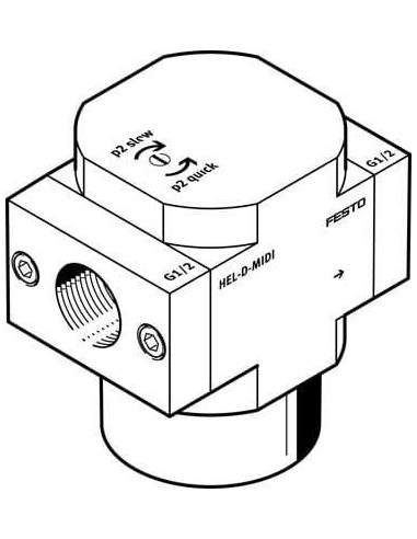 HEL-3/8-D-MINI Zawór załączający | Pneumatyka | Eshop Dopak | Wszystko dla Przemysłu