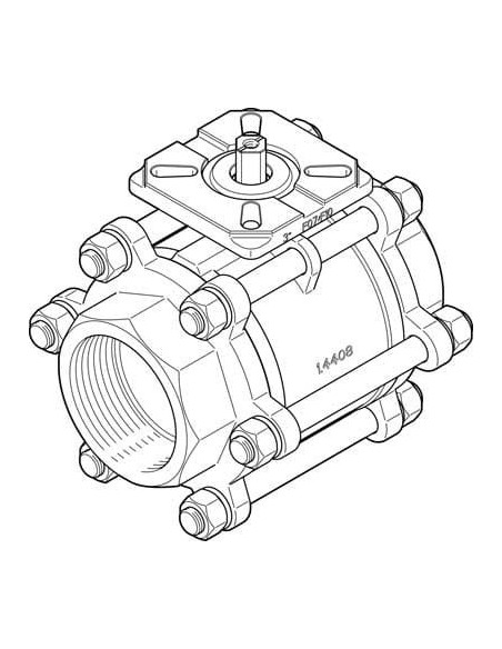 VZBA-3"-GG-63-T-22-F0710-V4V4T Zawór kulowy | Pneumatyka | Eshop Dopak | Wszystko dla Przemysłu