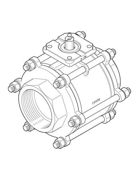VZBA-4"-GG-63-T-22-F10-V4V4T Zawór kulowy | Pneumatyka | Eshop Dopak | Wszystko dla Przemysłu