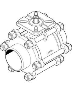 VZBA-3"-WW-63-T-22-F0710-V4V4T Zawór kulowy | Pneumatyka | Eshop Dopak | Wszystko dla Przemysłu