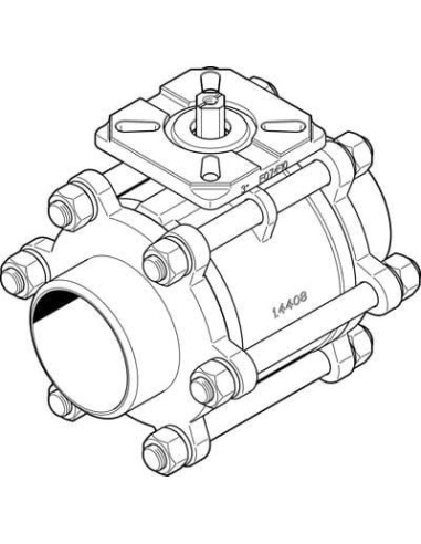 VZBA-3"-WW-63-T-22-F0710-V4V4T Zawór kulowy | Pneumatyka | Eshop Dopak | Wszystko dla Przemysłu