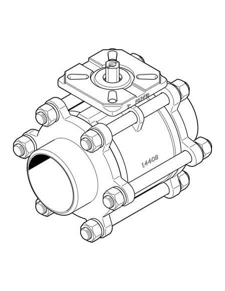 VZBA-3"-WW-63-T-22-F0710-V4V4T Zawór kulowy | Pneumatyka | Eshop Dopak | Wszystko dla Przemysłu