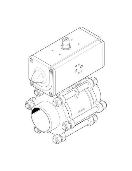 VZBA-3"-WW-63-T-22-F0710-V4V4T-PP180-R-9 Zawór k ulowy z napędem | Pneumatyka | Eshop Dopak | Wszystko dla Przemysłu